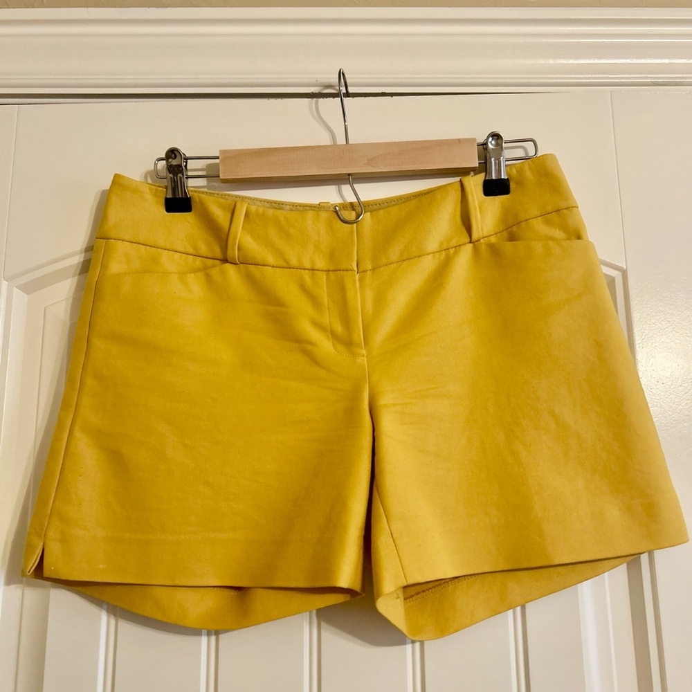 The Limited Canary Yellow Tailored Shorts